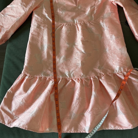 NWT Tuckernuck Bellini Pink Fil Coupe Palmerston party dress S - Picture 15 of 15
